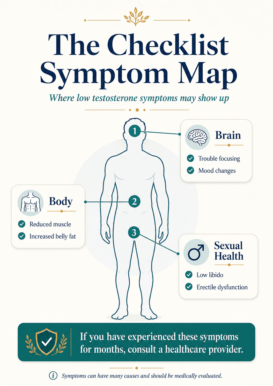 testosterone symptom checklist