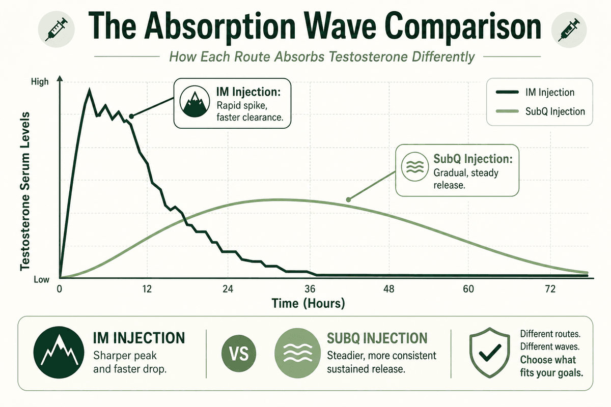 How Each Route Absorbs Testosterone Differently