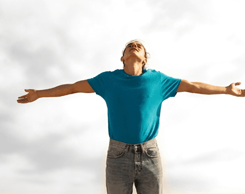 Man feeling healthy after TRT