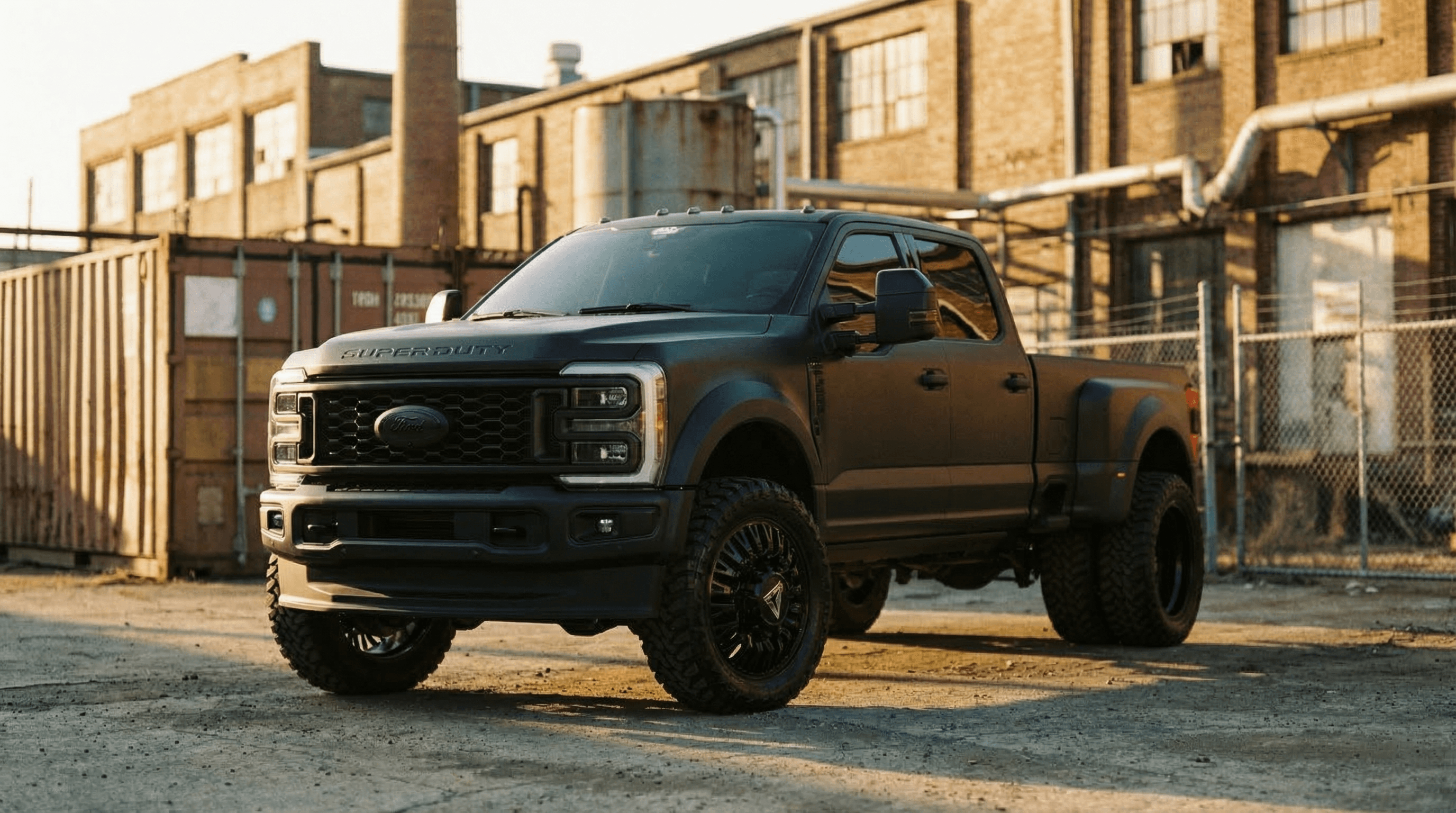 2024 Ford F-450 Limited Edition — matte black, lifted