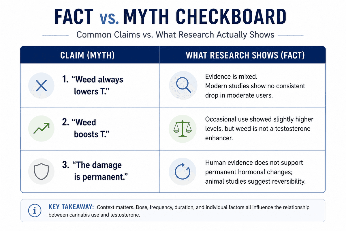 facts vs myth checkboard