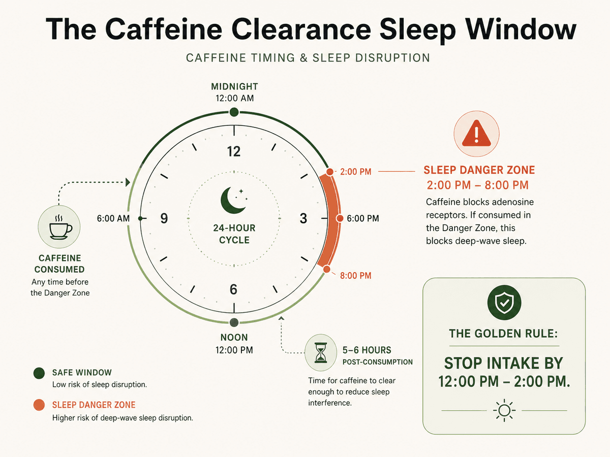 The Caffeine Clearance Sleep Window