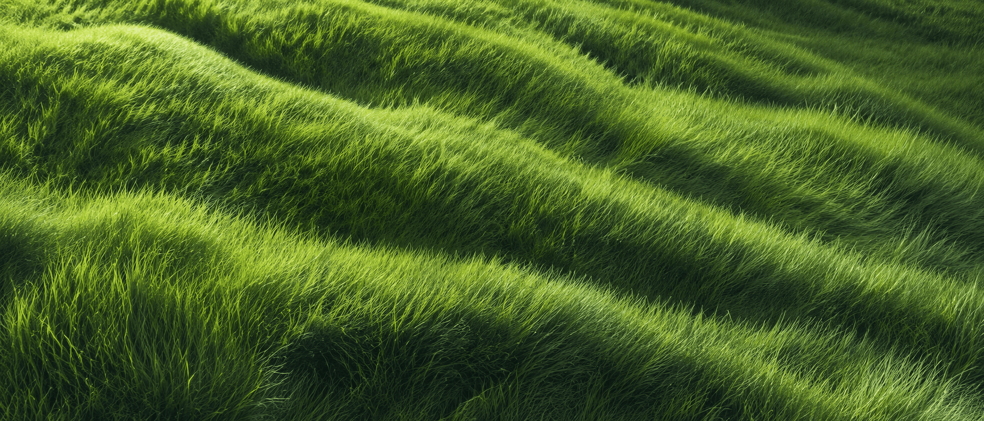 Rolling hills of green grass