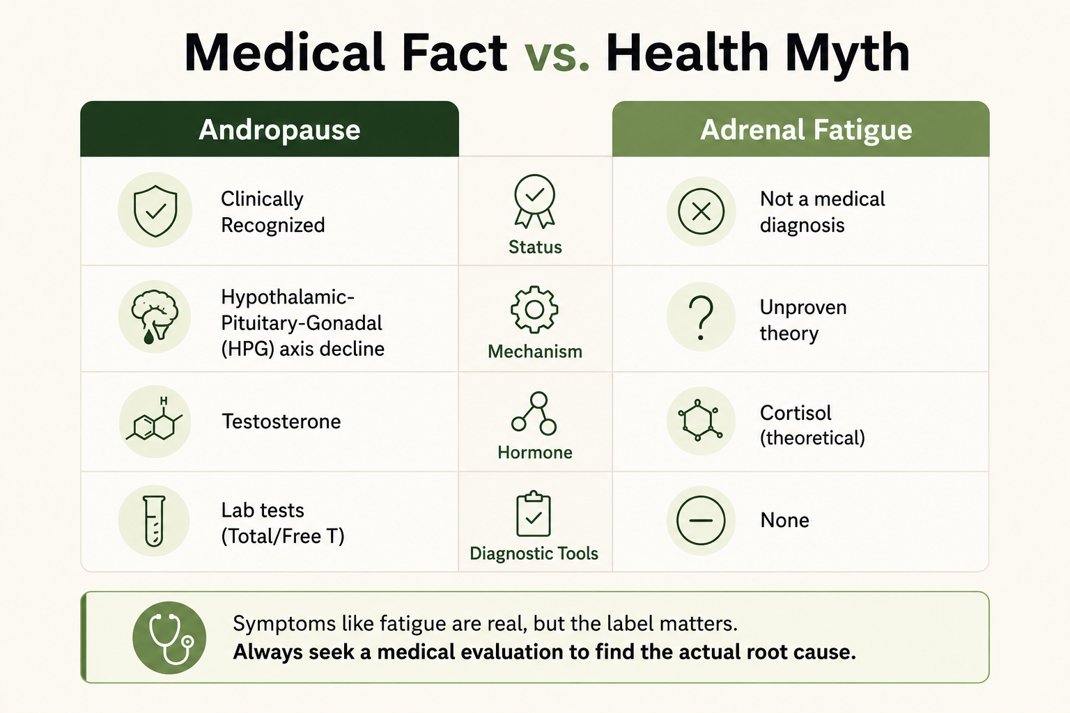 The Myth vs. Reality Diagnostic Split