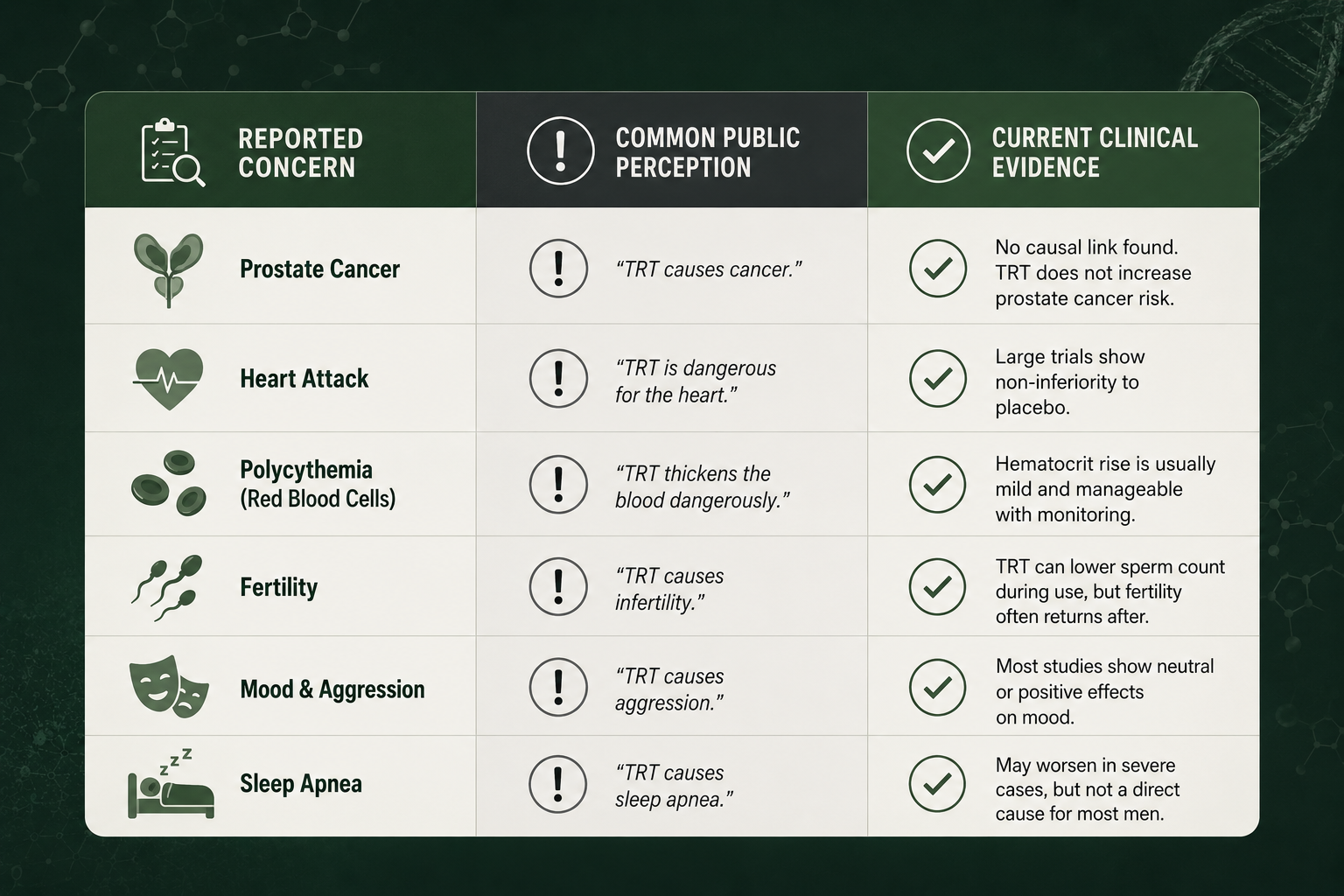 TRT Clinical Reality vs. Myth
