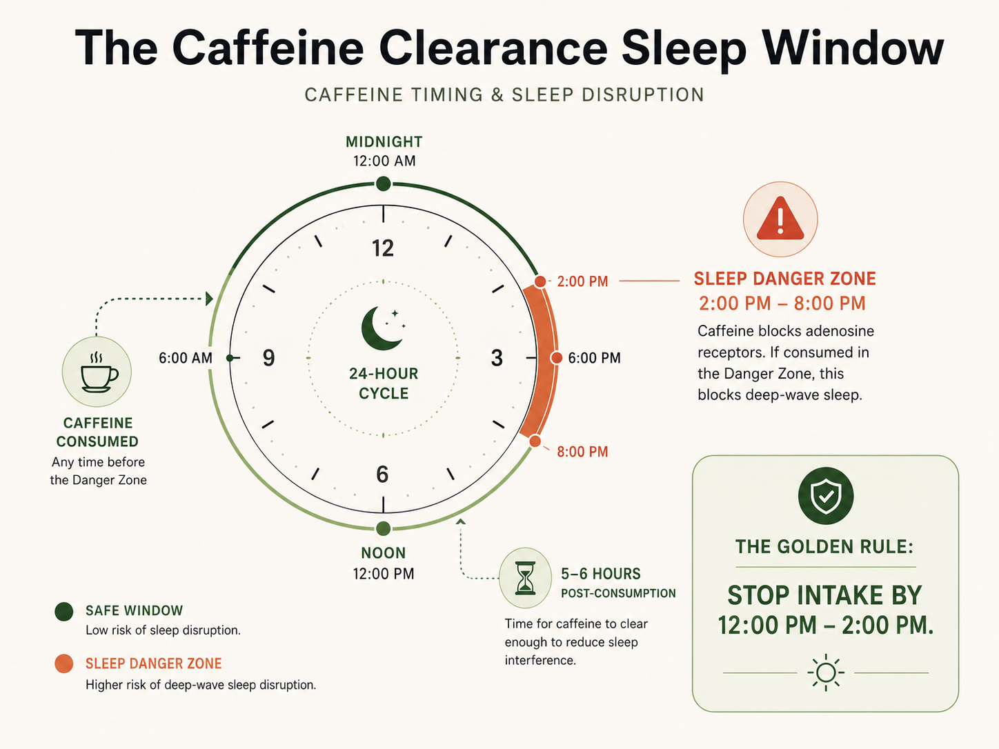 The Caffeine Clearance Sleep Window