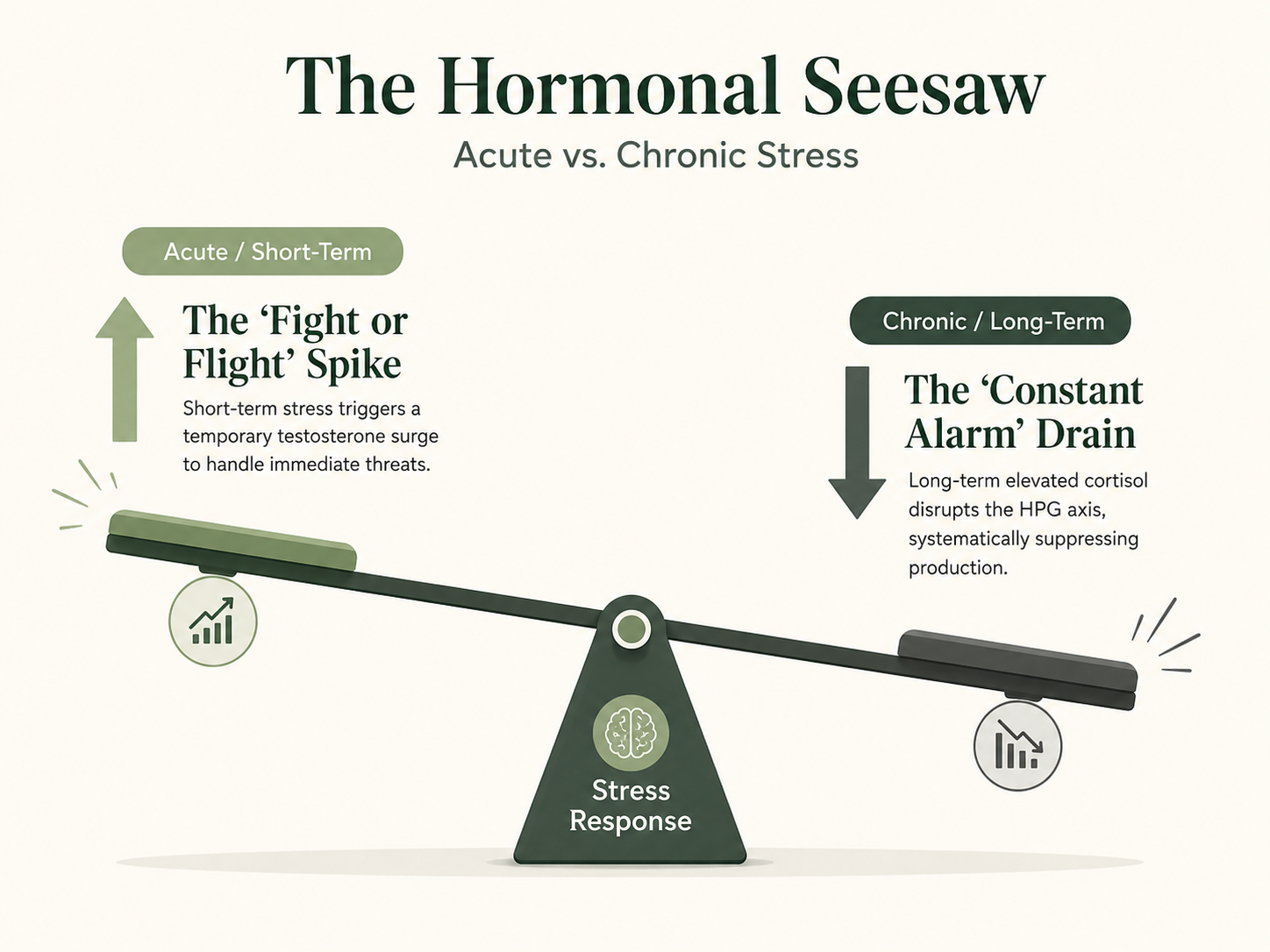 Hormonal Seesaw (Acute vs. Chronic)